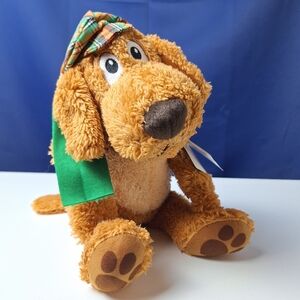New Go Dog Go Plush Kohls Cares 16" Stuffed Animal Toy Scarf Plaid Cap